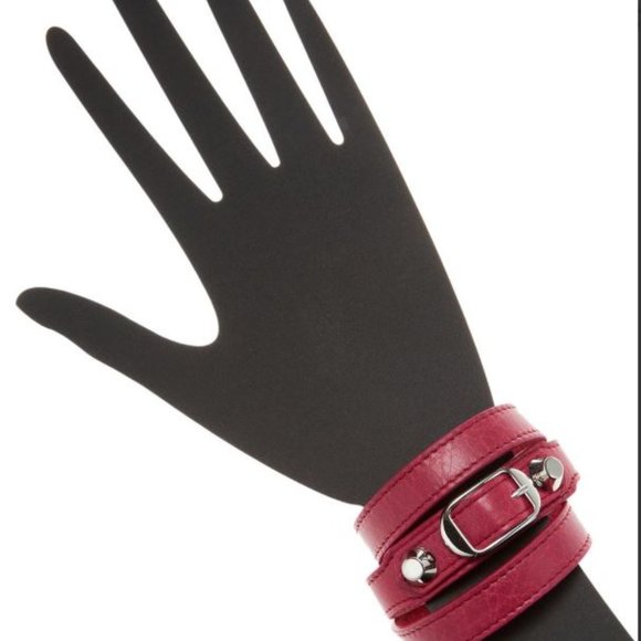 NEW Flamingo pink balenciaga wrap leather bracelet city collectable - Picture 6 of 6